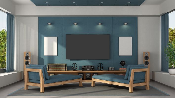 Blue home cinema