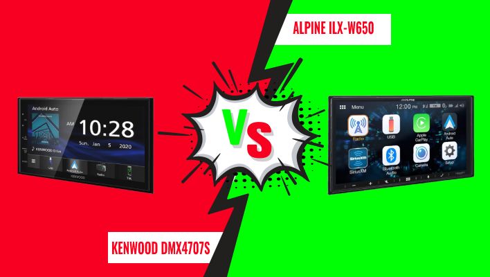 Kenwood DMX4707S vs Alpine ILX-W650