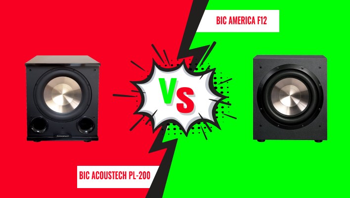 BIC PL-200 vs F12 Subwoofer