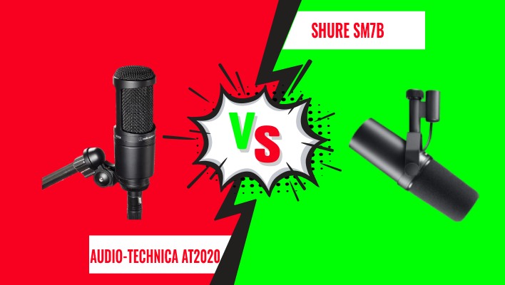 Audio-Technica AT2020 vs Shure SM7B