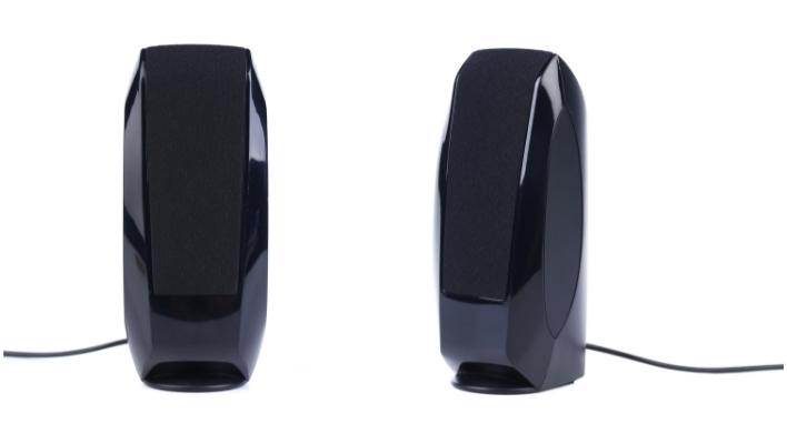 Pair of black pc speakers