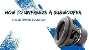 How to Unfreeze a Subwoofer