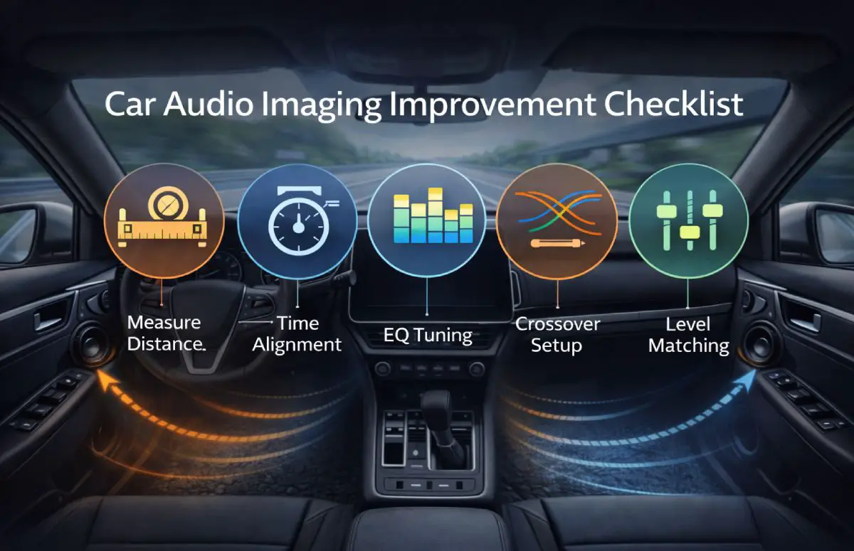 car audio imaging improvement checklist overview