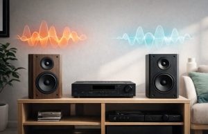 Sony STR-DH190 and Yamaha R-S202BL sound comparison illustration